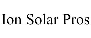 ION SOLAR PROS trademark