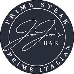 JOJO'S BAR PRIME STEAK PRIME ITALIAN trademark