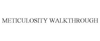 METICULOSITY WALKTHROUGH trademark