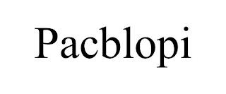 PACBLOPI trademark