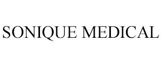 SONIQUE MEDICAL trademark