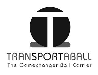 T TRANSPORTABALL THE GAMECHANGER BALL CARRIER trademark