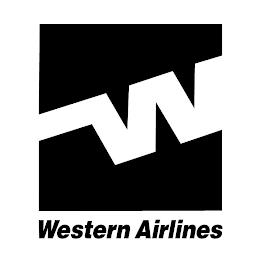 W WESTERN AIRLINES trademark