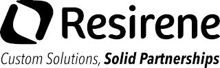 RESIRENE CUSTOM SOLUTIONS, SOLID PARTNERSHIPS trademark