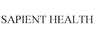 SAPIENT HEALTH trademark