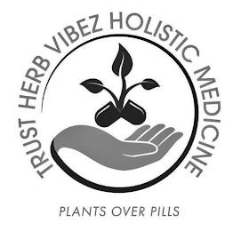 TRUST HERB VIBEZ HOLISTIC MEDICINE PLANTS OVER PILLS trademark