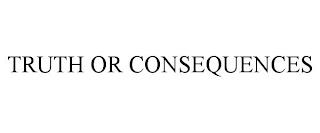 TRUTH OR CONSEQUENCES trademark