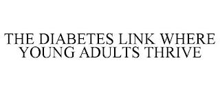 THE DIABETES LINK WHERE YOUNG ADULTS THRIVE trademark