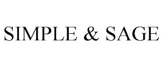 SIMPLE & SAGE trademark