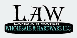 L.A.W. LAND AIR WATER WHOLESALE & HARDWARE LLC.RE LLC. trademark