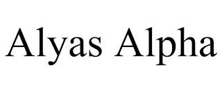 ALYAS ALPHA trademark