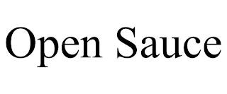 OPEN SAUCE trademark