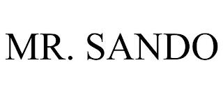 MR. SANDO trademark