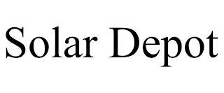 SOLAR DEPOT trademark