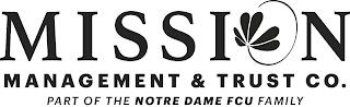 MISSION MANAGEMENT & TRUST CO. PART OF THE NOTRE DAME FCU FAMILY trademark