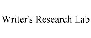 WRITER'S RESEARCH LAB trademark