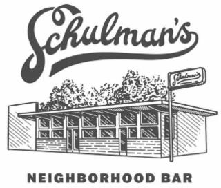 SCHULMAN'S NEIGHBORHOOD BAR 1201 PORTER RD. NASHVILLE, TN SCHULMAN'S NEIGHBORHOOD BAR trademark