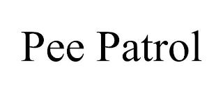 PEE PATROL trademark