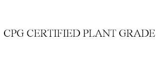 CPG CERTIFIED PLANT GRADE trademark