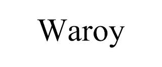 WAROY trademark