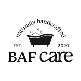 BAF CARE NATURALLY HANDCRAFTED EST. 2020 trademark