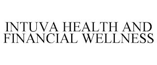 INTUVA HEALTH AND FINANCIAL WELLNESS trademark