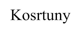 KOSRTUNY trademark