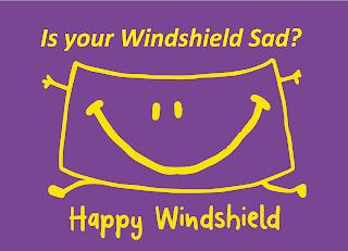 IS YOUR WINDSHIELD SAD? HAPPY WINDSHIELD trademark