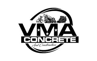 VMA CONCRETE AND CONSTRUCTION trademark