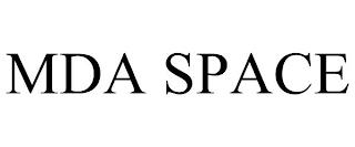 MDA SPACE trademark