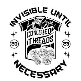 CONCEALED THREADS 20 23 INVISIBLE UNTIL NECESSARY trademark