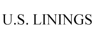 U.S. LININGS trademark