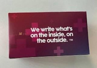 WE WRITE WHAT'S ON THE INSIDE, ON THE OUTSIDE.TSIDE. trademark