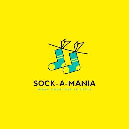 SOCK-A-MANIA WRAP YOUR FEET IN STYLE trademark