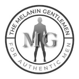 THE MELANIN GENTLEMAN MG FOR AUTHENTIC MENEN trademark