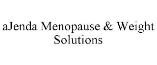 AJENDA MENOPAUSE & WEIGHT SOLUTIONS trademark