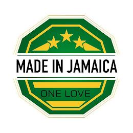 MADE IN JAMAICA ONE LOVE trademark