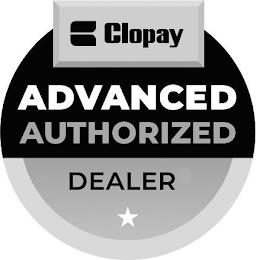 CLOPAY ADVANCED AUTHORIZED DEALER trademark