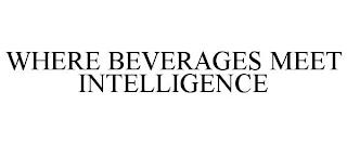 WHERE BEVERAGES MEET INTELLIGENCE trademark