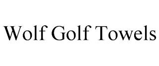 WOLF GOLF TOWELS trademark