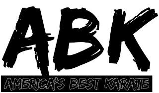 ABK AMERICA'S BEST KARATE trademark