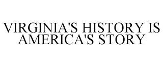 VIRGINIA'S HISTORY IS AMERICA'S STORY trademark