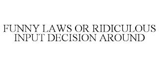 FUNNY LAWS OR RIDICULOUS INPUT DECISION AROUND trademark