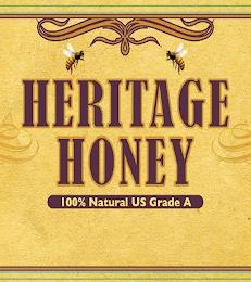 HERITAGE HONEY 100% NATURAL US GRADE A trademark