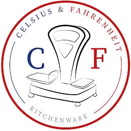 CELSIUS & FAHRENHEIT KITCHENWARE C F trademark