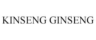 KINSENG GINSENG trademark