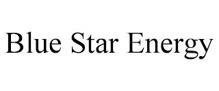 BLUE STAR ENERGY trademark