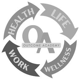 OA OUTCOME ACADEMY HEALTH LIFE WELLNESS WORK trademark