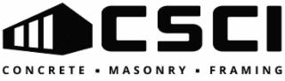 CSCI CONCRETE· MASONRY· FRAMING trademark