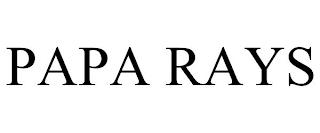 PAPA RAYS trademark